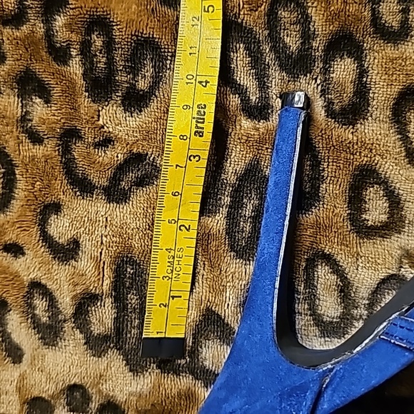 MISS L BY LILIANA HEELS BLUE SIZE 71/2 PRE-OWNED - Picture 9 of 11